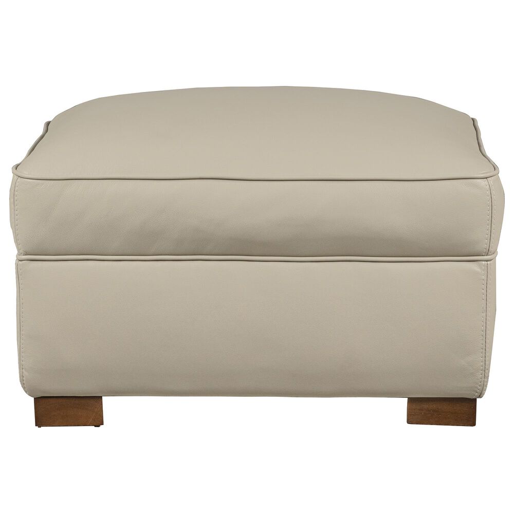 Sienna Designs Leather Ottoman in Stallion Vanilla, , large
