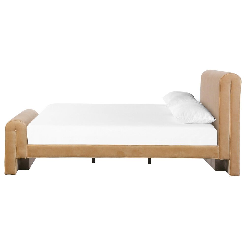 Four Hands Mitchell Upholstered Platform Queen Bed in Surrey Camel, , large