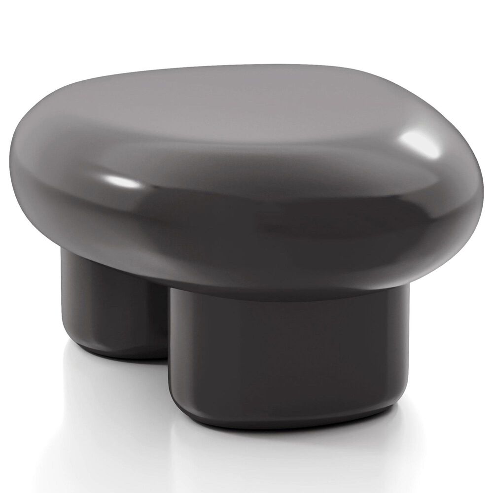 Furniture of America Rene Low Profile Glossy Coffee Table in Dark Gray, , large