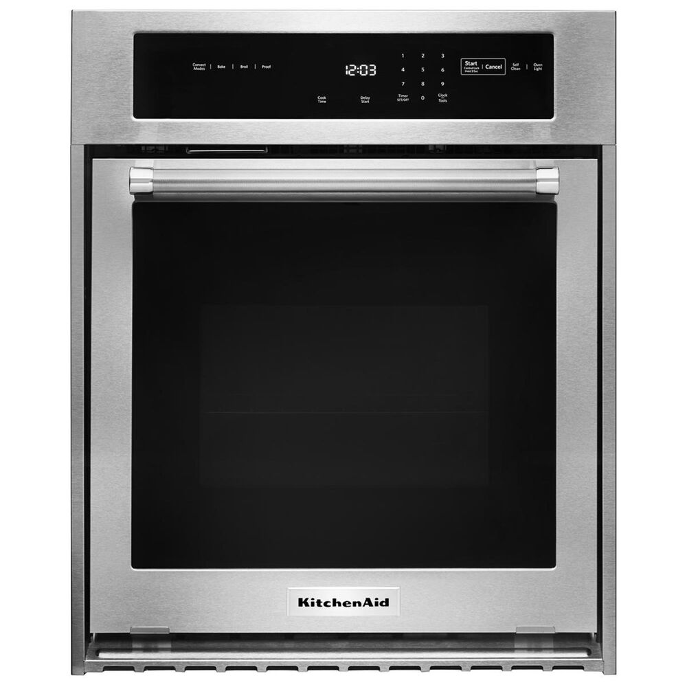 KitchenAid 24" Single Wall Oven with True Convection in Stainless Steel, , large