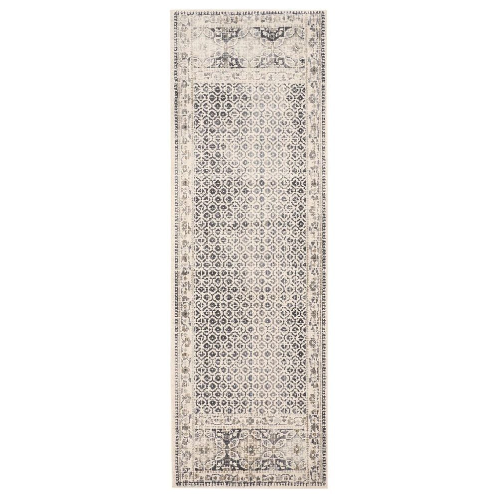 Feizy Kano 2"7" x 8" Gray and Ivory Runner, , large