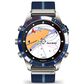 Garmin MARQ 2 Captain AMOLED Smartwatch Silver Grade 5 Titanium Bezel Case with Blue Nylon Band, , large