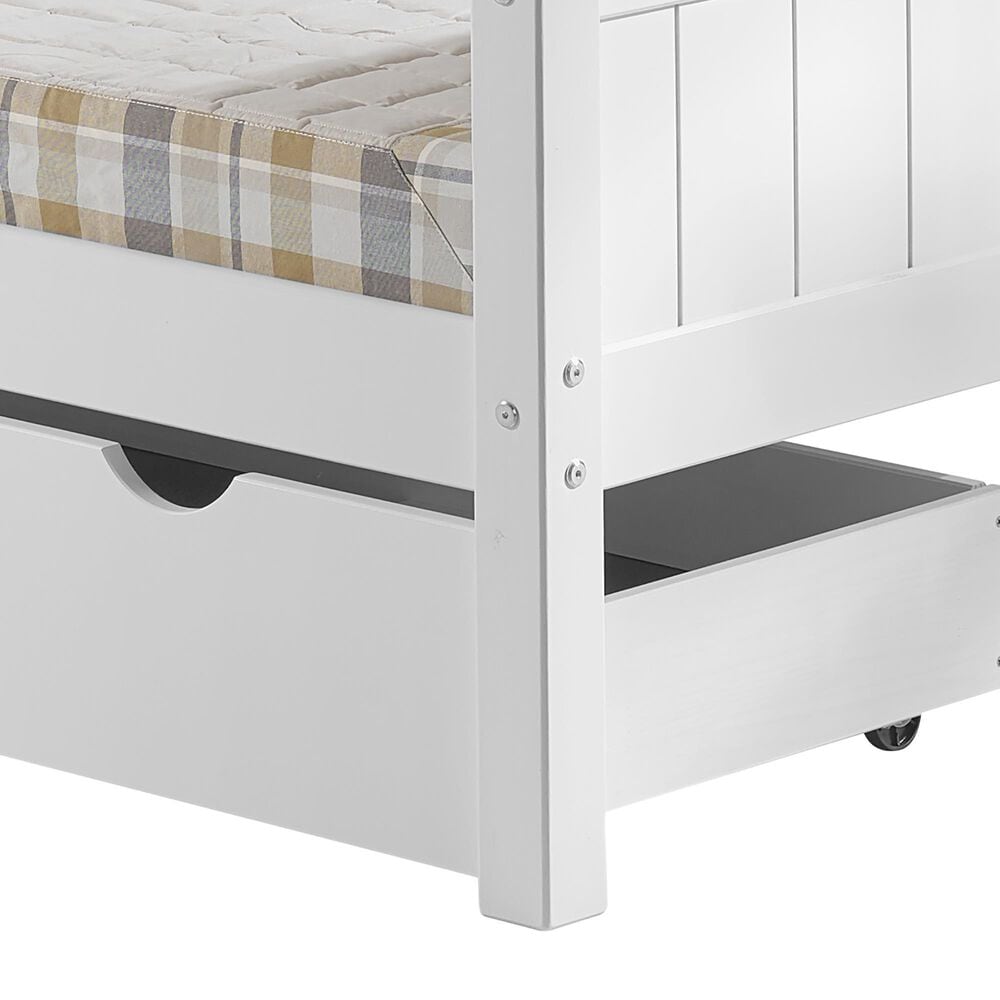 Timberlake Harmony Twin Storage Bed in White, , large