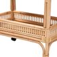 Baxton Studio Lombok Rattan Wine Cart in Natural Brown, , large