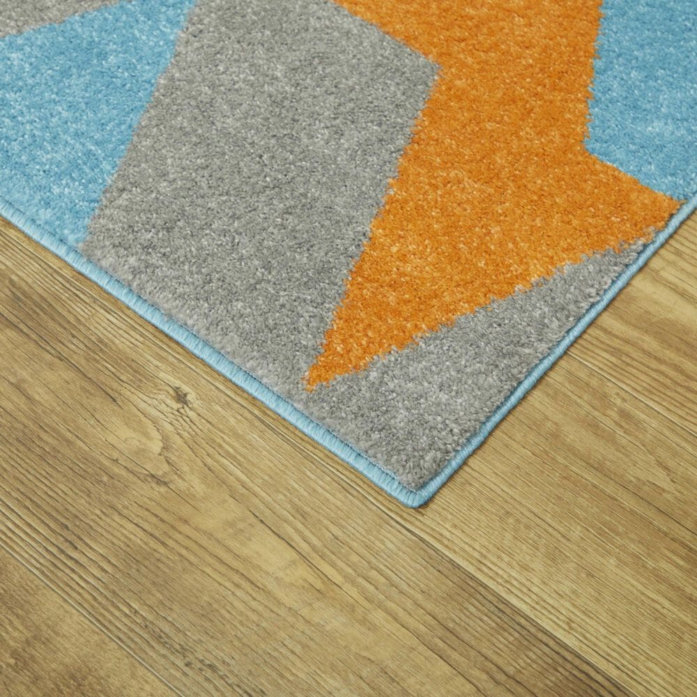Balta Rugs Modern Geometric 3&#39;11&quot; x 5&#39;7&quot; Blue Area Rug, , large