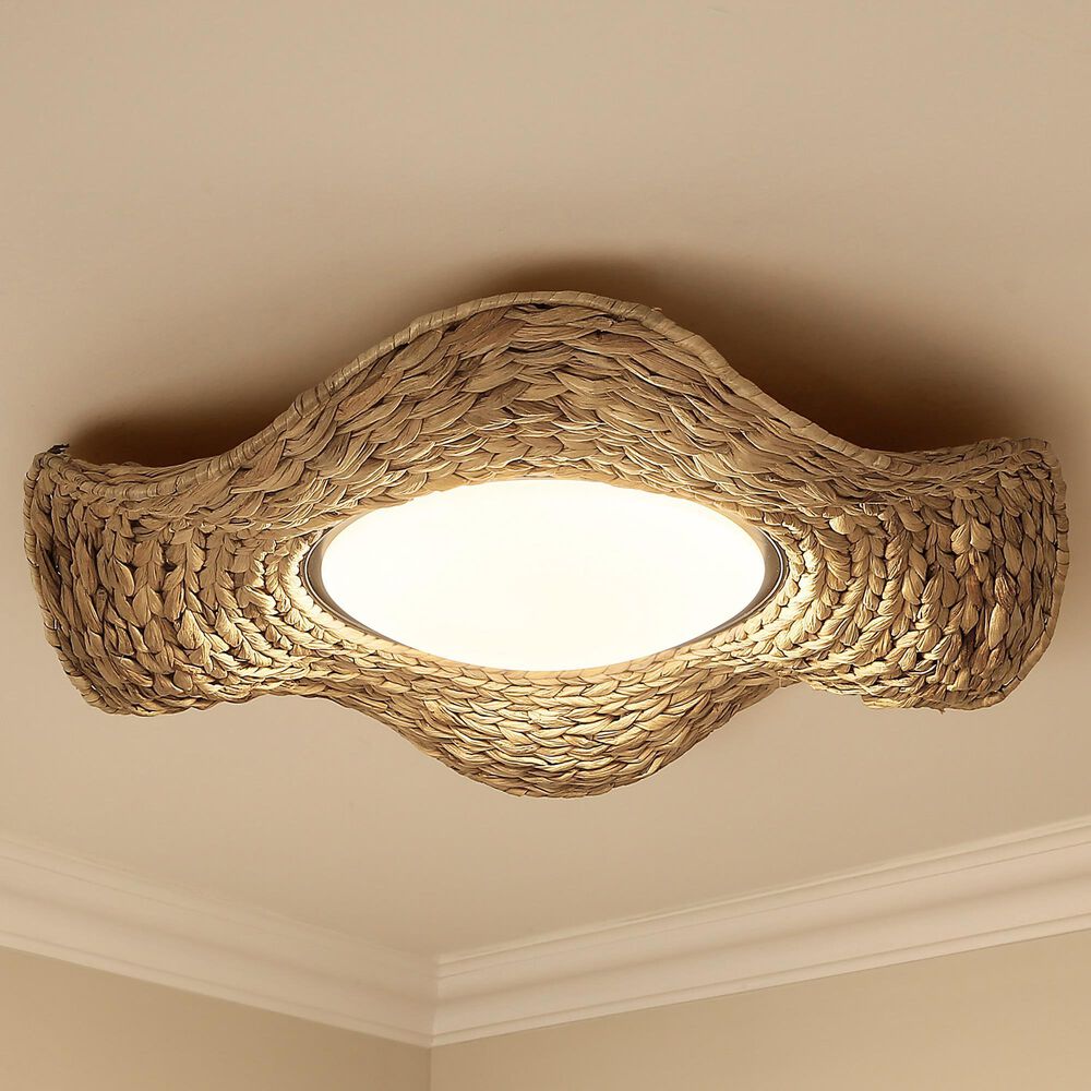 Golden Lighting Macy 21&quot; Flush Mount in Matte Black, , large