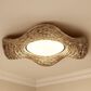 Golden Lighting Macy 21" Flush Mount in Matte Black, , large