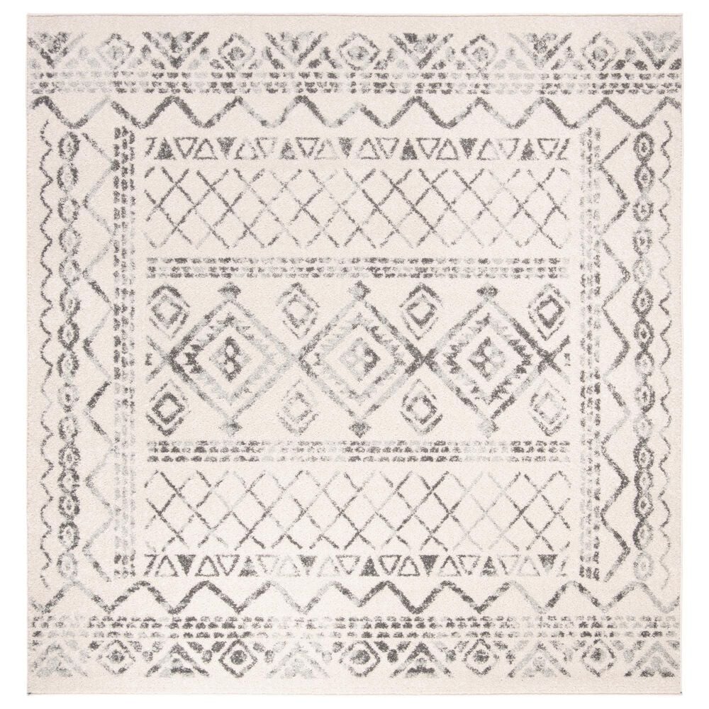 Safavieh Tulum TUL268A 6"7" Square Ivory and Grey Area Rug, , large