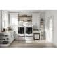 Maytag 4.5 Cu. Ft. Front Load Washer and 7.3 Cu. Ft. Gas Dryer Laundry Pair with Pedestal in White, , large