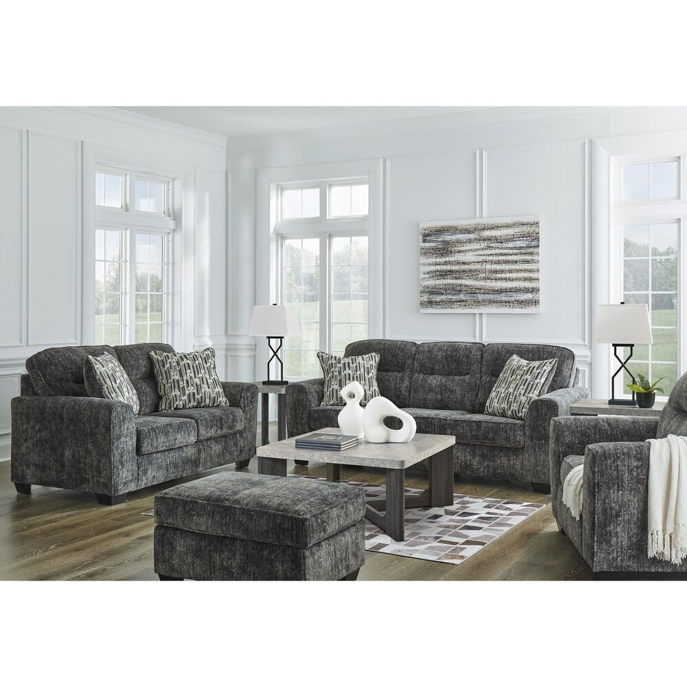 Ashley Lonoke Ottoman in Gunmetal, , large