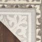 Nourison Aloha Damask 7"10" x 10"6" Ivory and Grey Indoor/Outdoor Area Rug, , large