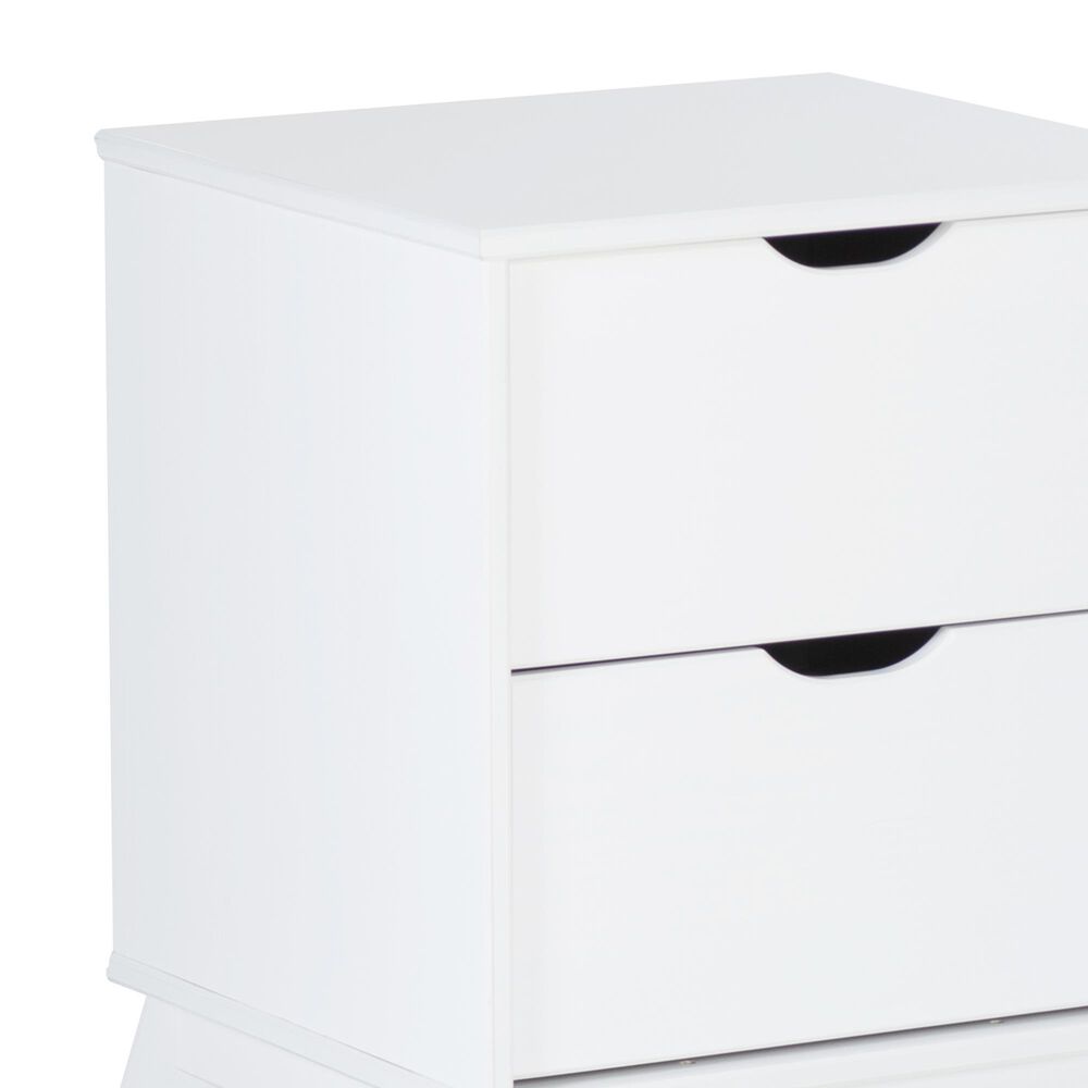 Linon Home Decor Polly 2-Drawer Nightstand in White, , large