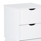 Linon Home Decor Polly 2-Drawer Nightstand in White, , large