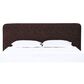 Urban Home Anansi Mocoa Eastern King Upholstered Footboard, Rails and Slats in Mongoose Chenille, , large