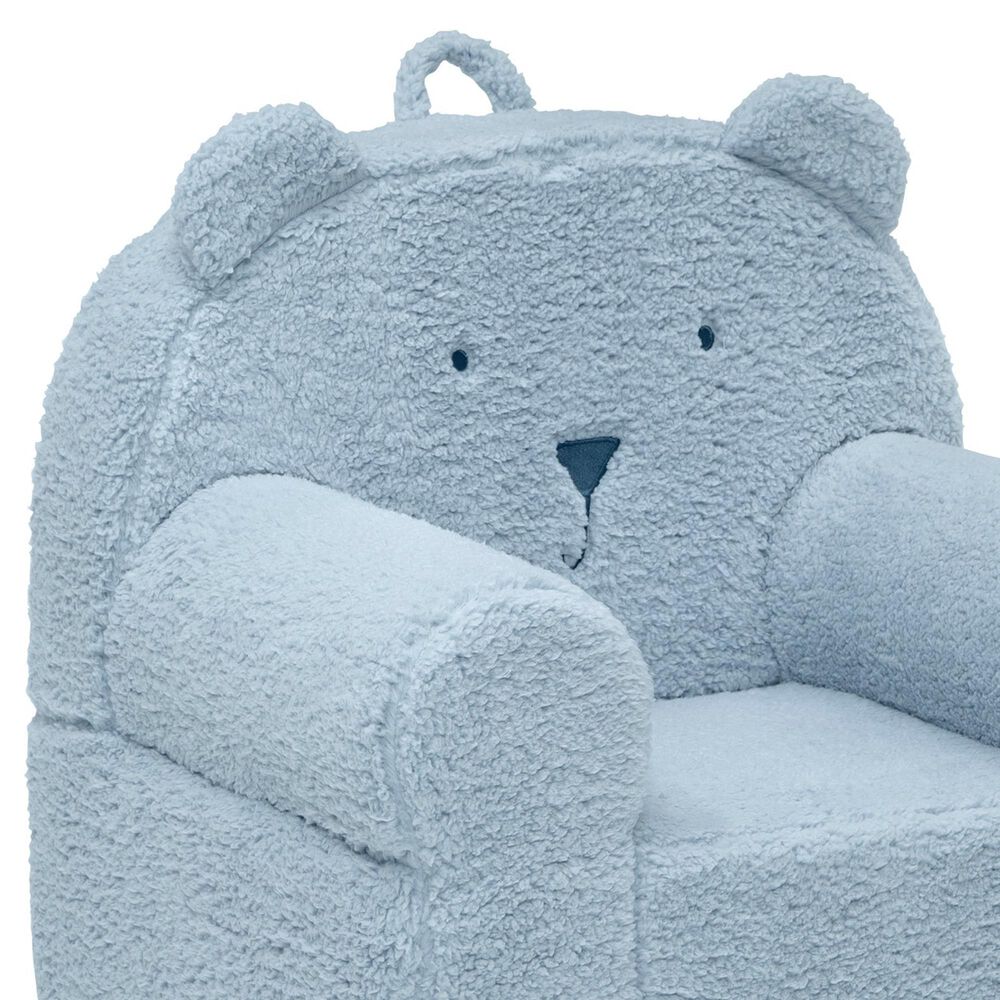 Delta Children Sherpa Bear Chair in Powder Blue, , large