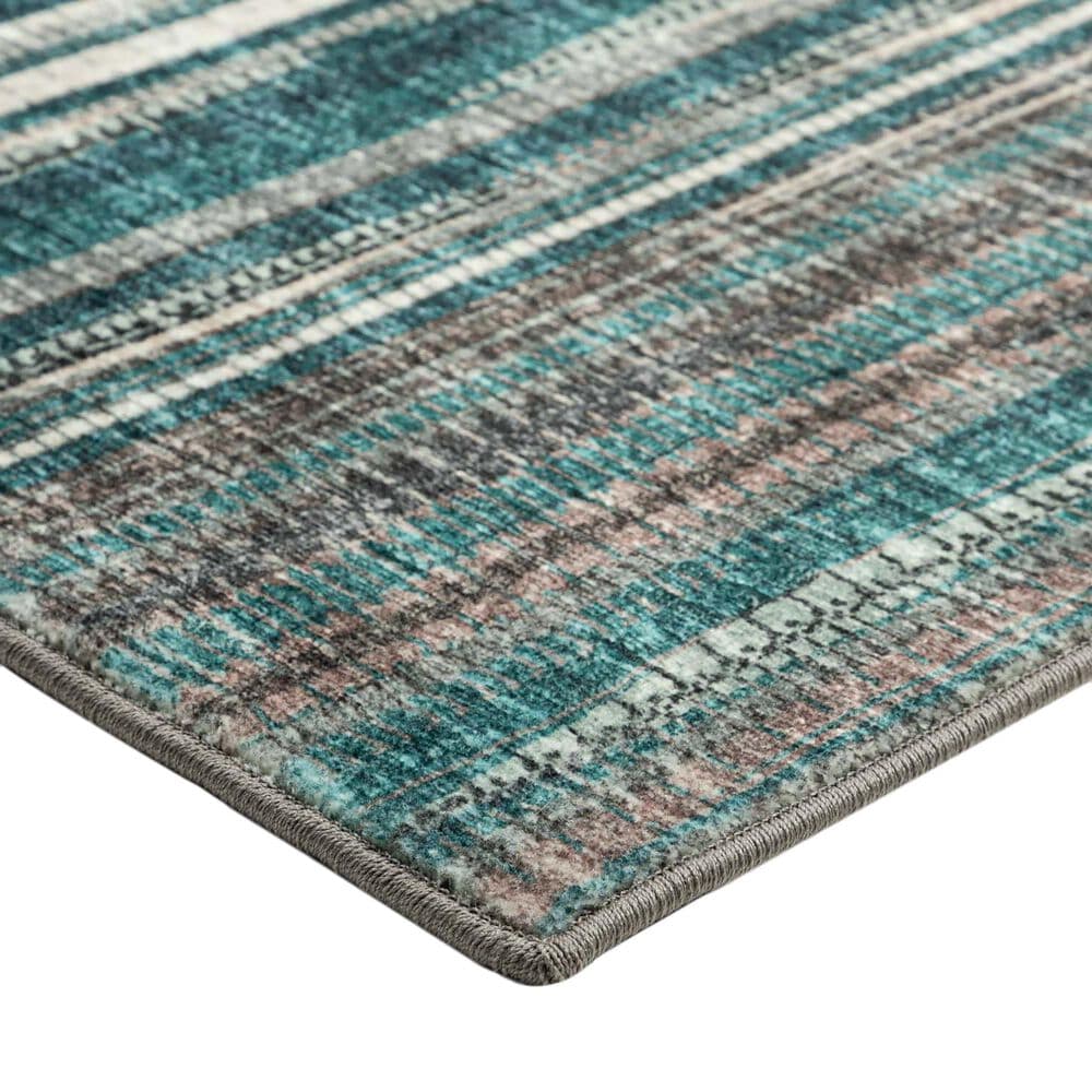Dalyn Rug Company Amador 2&#39;6&quot; x 8&#39; Teal Indoor/Outdoor Runner, , large