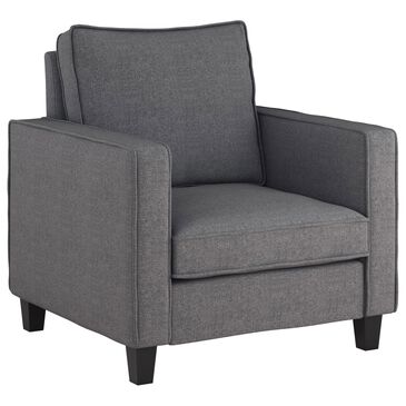 CorLiving Georgia Accent Chair in Grey, , large