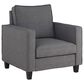 CorLiving Georgia Accent Chair in Grey, , large