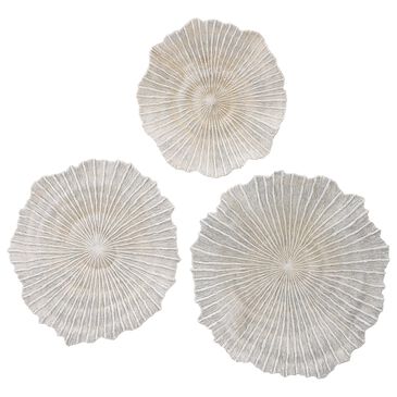 Uttermost Ocean Gems 21" x 22" Wall Decor in Ivory and Tan (Set of 3), , large