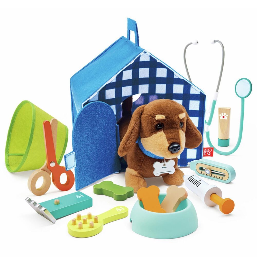 Hape Toys Pet Care Vet Playset in Multicolor, , large