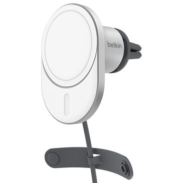 Belkin BoostCharge Pro 15W Magnetic Wireless Car Charger in Grey, , large