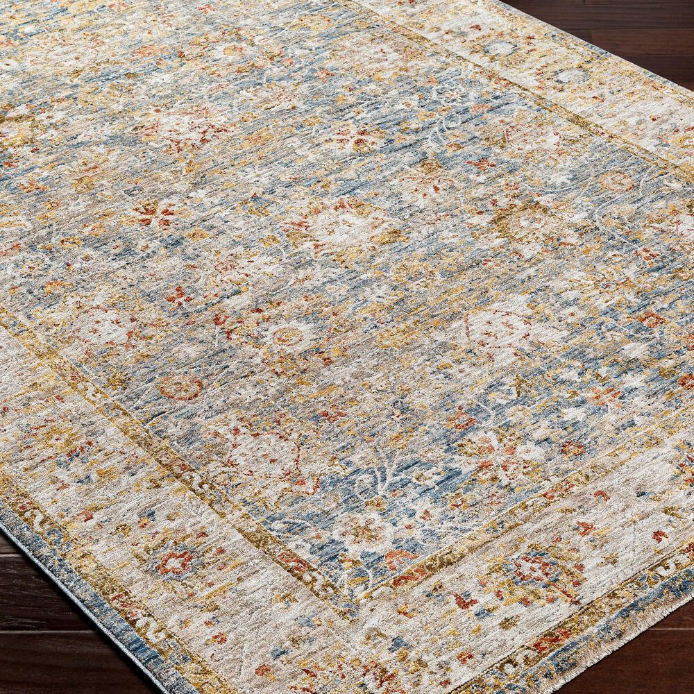 Surya Mona Lisa 5&#39; x 7&#39;5&quot; Tan, Light Sage, Dark Blue, Mustard, Olive, Sage, Brick Red and Burgundy Area Rug, , large