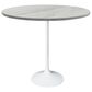 Leisuremod Verve 48" Round Bar Height Dining Table with Resin Top in White - Table Only, , large