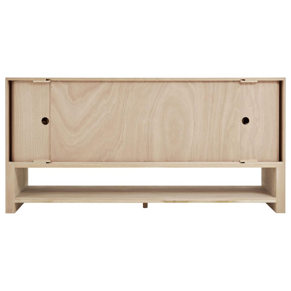 James Martin Vanities Marigot 72" Double Bathroom Vanity in Sunwashed Oak with 3 cm Parisien Bleu Quartz Top, Rectangular Sinks and FreePower Wireless Charger, , large