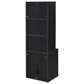 Coaster Westpark 3-Shelf Bookcase with USB and Lockable Drawer in Black, , large