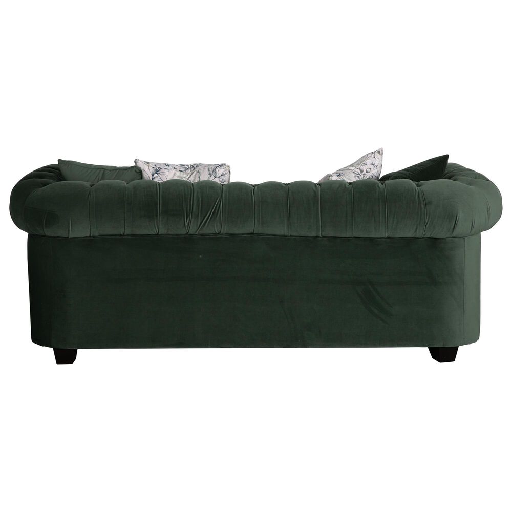Decor-Rest Furniture Stationary Sofa in Green, , large