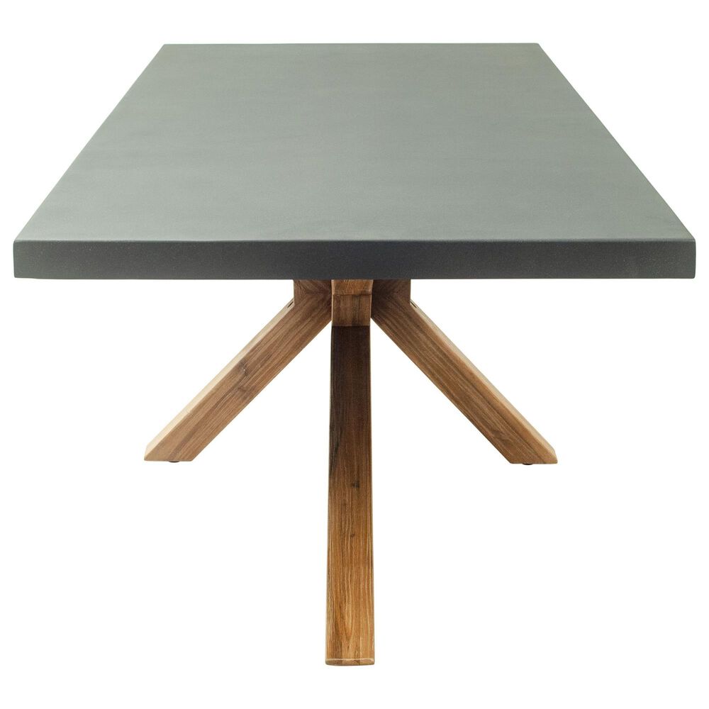 Zuo Modern Suan 95" Rectangular Dining Table Gray and Natural - Table Only, , large