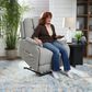 Flexsteel Zecliner Petite Power Lift Recliner in Dove, , large