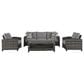 Ashley Oasis Court 4-Piece Patio Conversation Set in Gray, , large