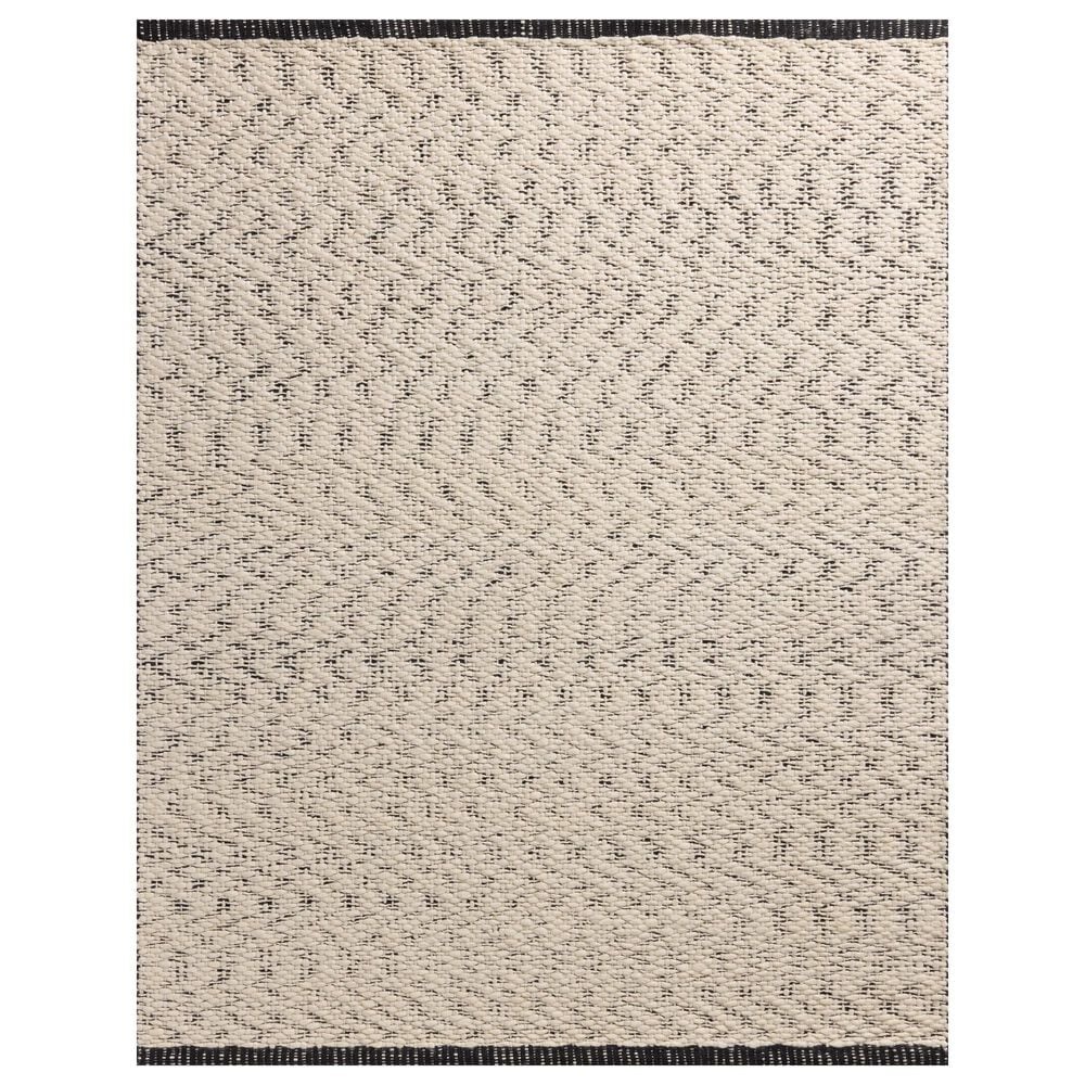 Magnolia Home Betty 5" x 7"6" Ivory and Black Area Rug, , large