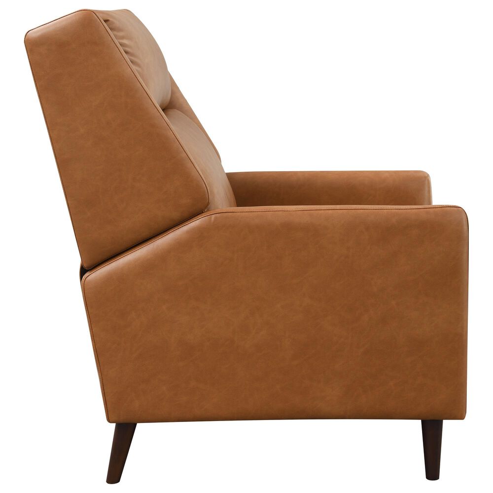 Furniture of America Selric Push Back Recliner in Brown, , large