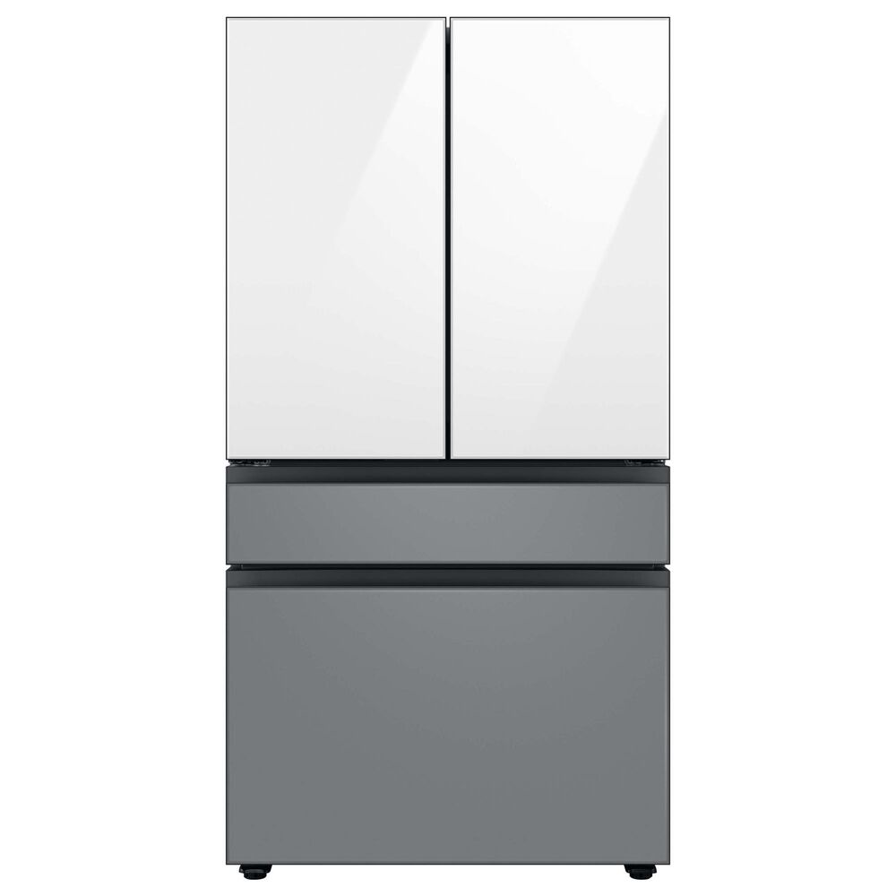 Samsung Bespoke 4-Door French Door Refrigerator Top Panel in White Glass, , large