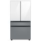Samsung Bespoke 4-Door French Door Refrigerator Top Panel in White Glass, , large