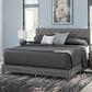 Ashley Sylveri King Chevron Panel Bed in Gray, , large