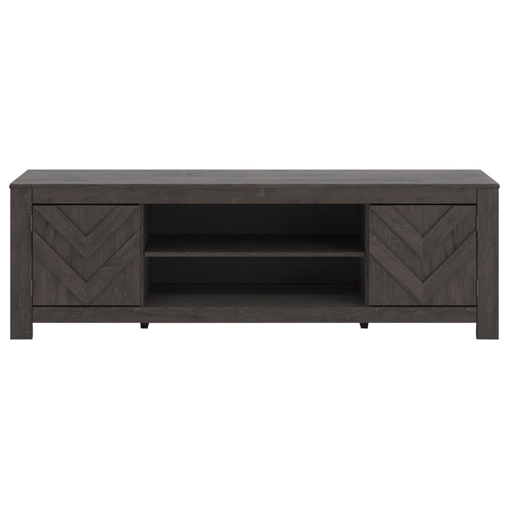 Ashley Cayboni 71" LG TV Stand in Dark Charcoal, , large