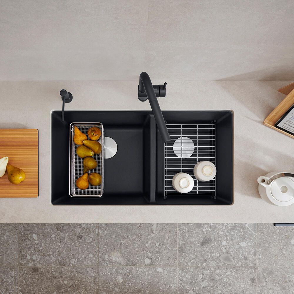 Blanco Precis 1-3/4 Double Sink in Coal Black, , large