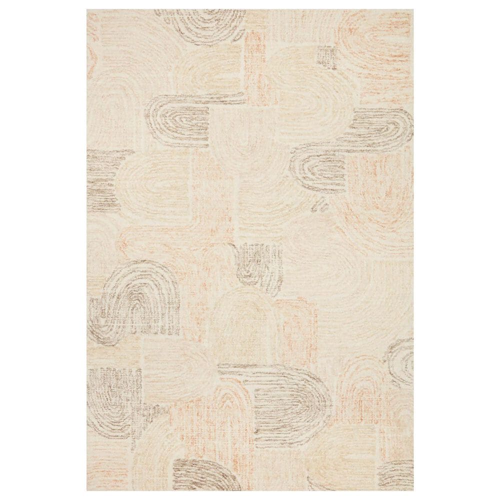 Loloi Milo MLO-02 2"3" x 3"8" Peach/Pebble Area Rug, , large
