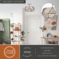 Vaxcel Euclid 3-Light Semi Flush Mount in Aged Brass, , large