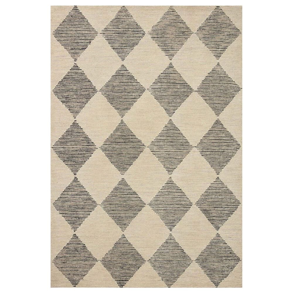 Chris Loves Julia x Loloi Francis 8"6" x 12" Beige and Charcoal Area Rug, , large