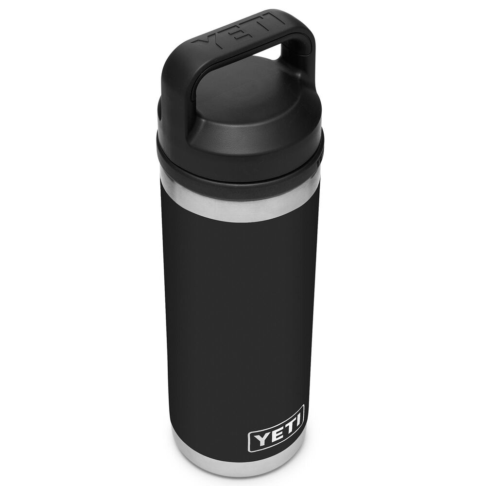 YETI Rambler 18 Oz Water Bottle with Chug Cap in Black, , large