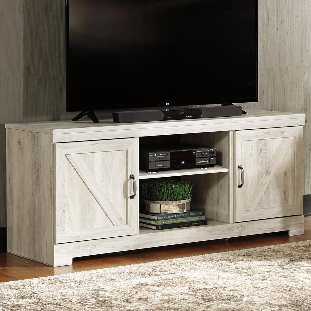 Ashley Bellaby 64&quot; Large TV Stand in Whitewash, , large
