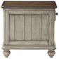 Flexsteel Plymouth Chairside Table in Whitewash, , large