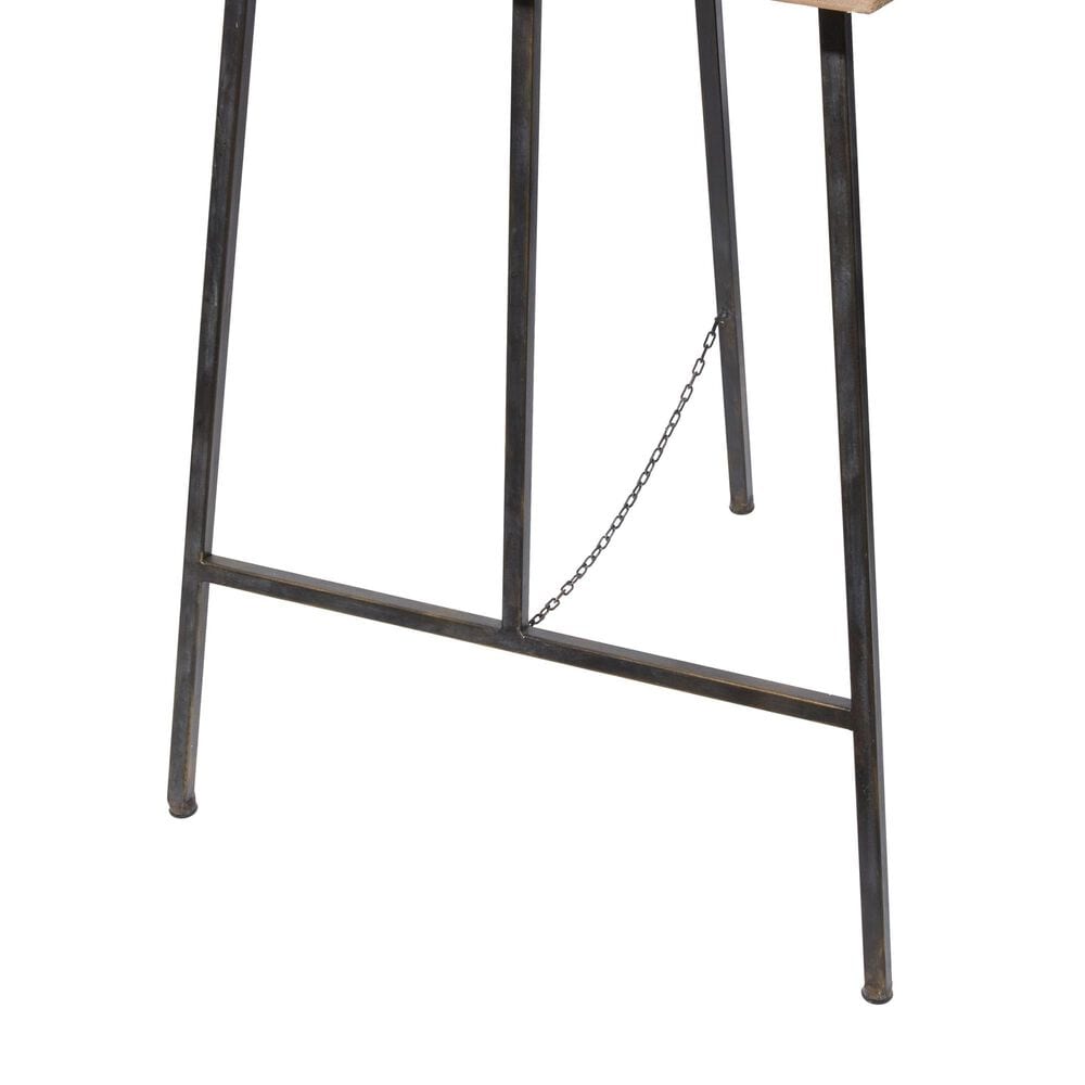 Maple and Jade Large Adjustable Display Easel with Wood Tray in Matte Black and Natural, , large