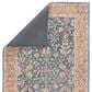 Jaipur Province Presley 10" x 14" Birch, Moonlight Blue, Silver Blue, Apricot Orange and Scarlet Sage Area Rug, , large