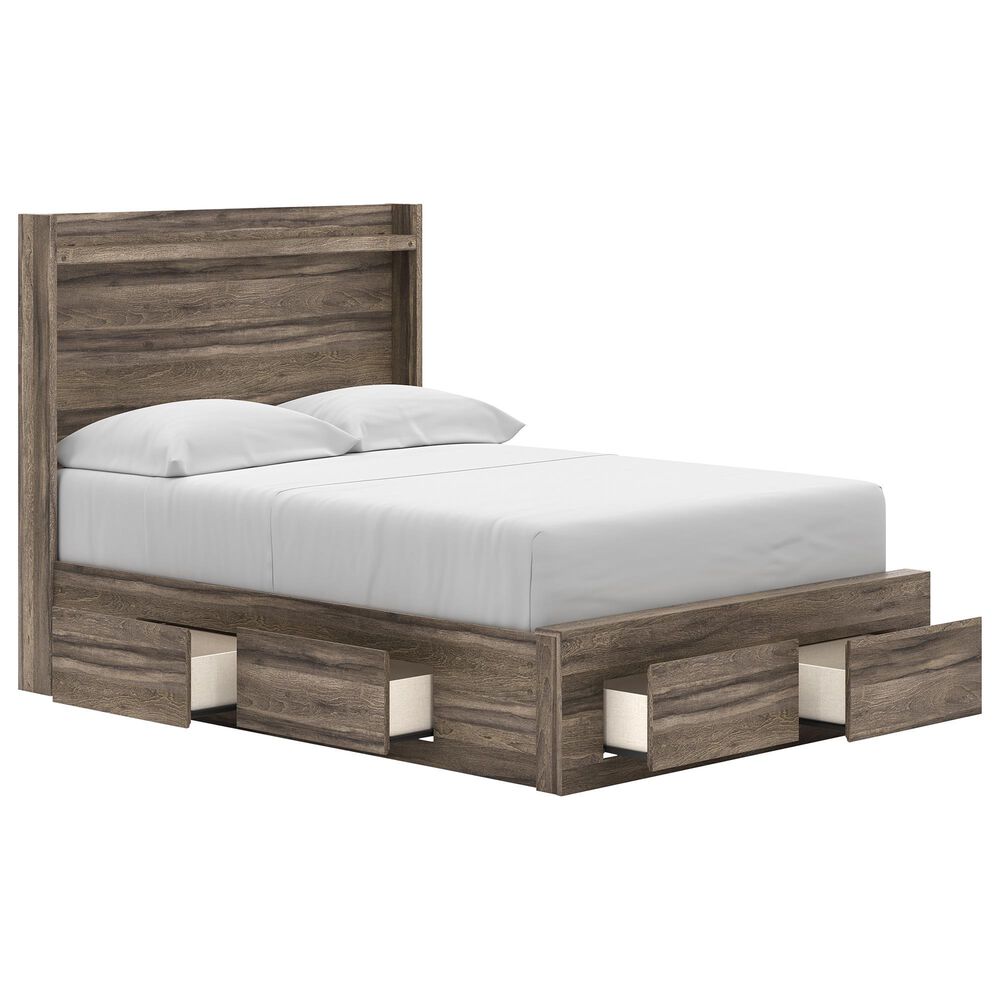 Ashley Elbrim Full Storage Bed in Weathered Brown, , large