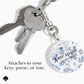 Kate Spade Keychain Holder for Apple AirTag in Flowerbed Blue, , large
